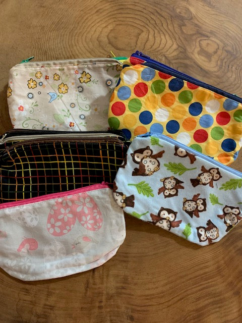 Lined Zipper Pouches